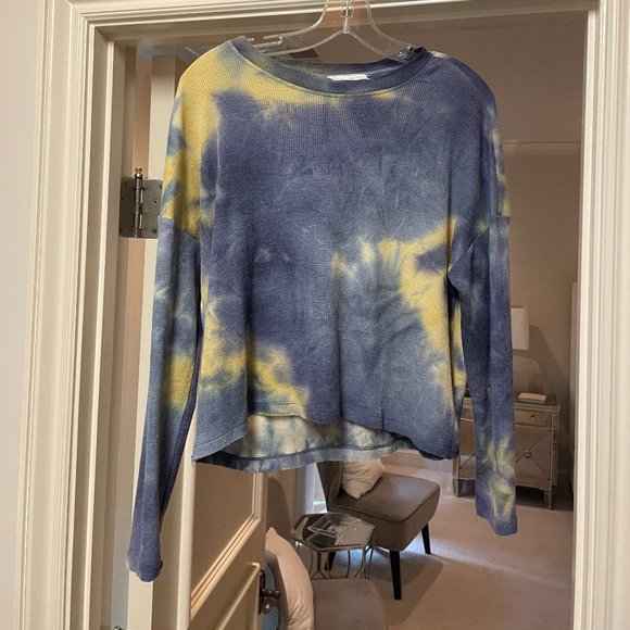 For the Republic Tie Dye Waffle Knit Top - Picture 1 of 3